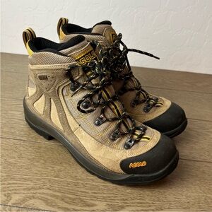 Asolo Hiking Boots – Women’s Size 10 – Tan Suede Leather Trail Trekki